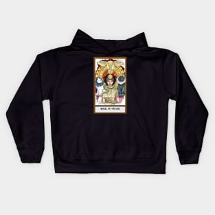 Wheel of Fortune Tarot Card Kids Hoodie